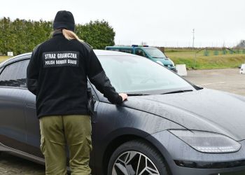 Straż Graniczna udaremniła kradzież luksusowego Hyundaia IONIQ 6 o wartości 140 tysięcy złotych