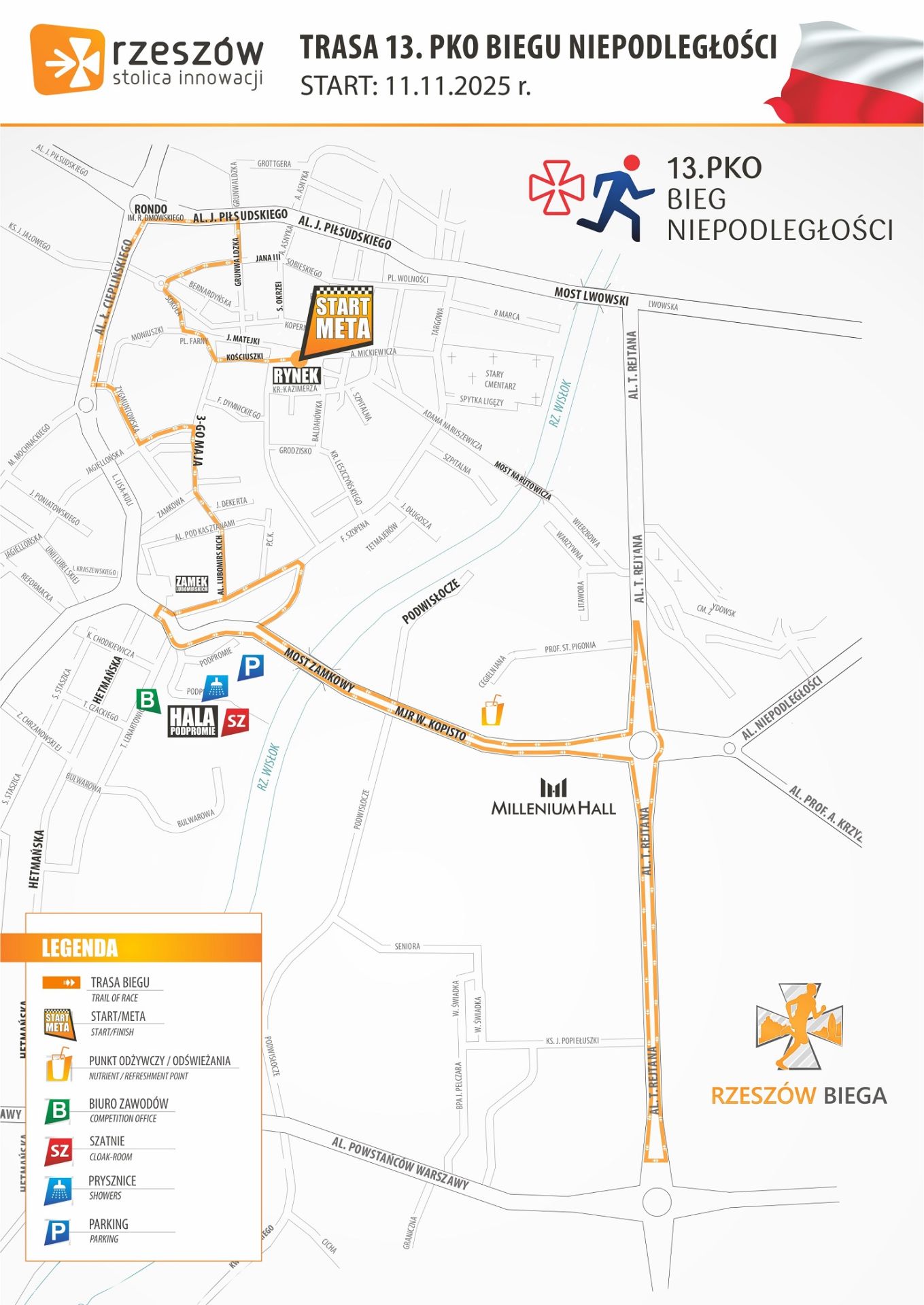 Jutro 13. PKO Bieg Niepodległości w Rzeszowie. Sprawdź, gdzie będą utrudnienia 2 - Polskie Radio Rzeszów Jutro 13. PKO Bieg Niepodległości w Rzeszowie. Sprawdź, gdzie będą utrudnienia - Polskie Radio Rzeszów