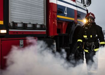 Pożar w elektrociepłowni w Szaturze po ataku ukraińskich dronów