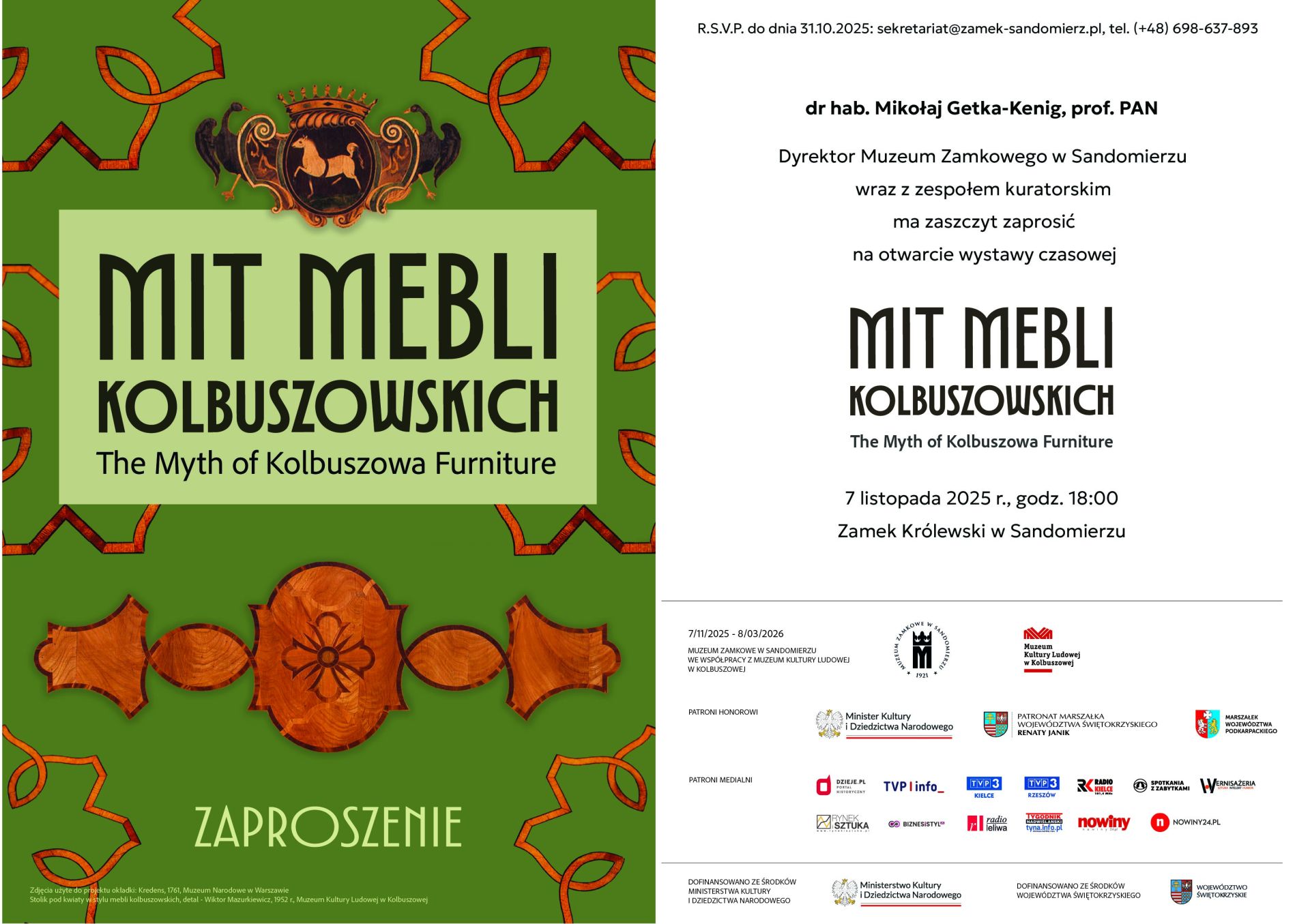 "Mit mebli kolbuszowskich" – wystawa w Muzeum Zamkowym w Sandomierzu - Polskie Radio Rzeszów