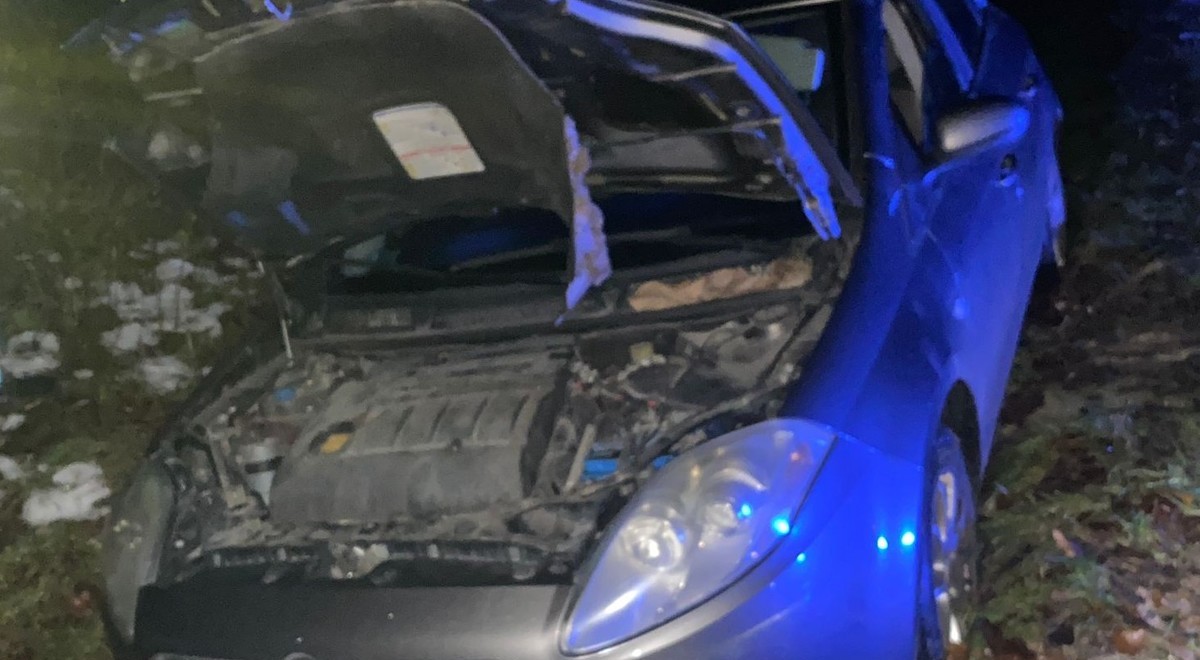 Pijana 33-latka wjechała do rowu. Grozi jej trzy lata więzienia