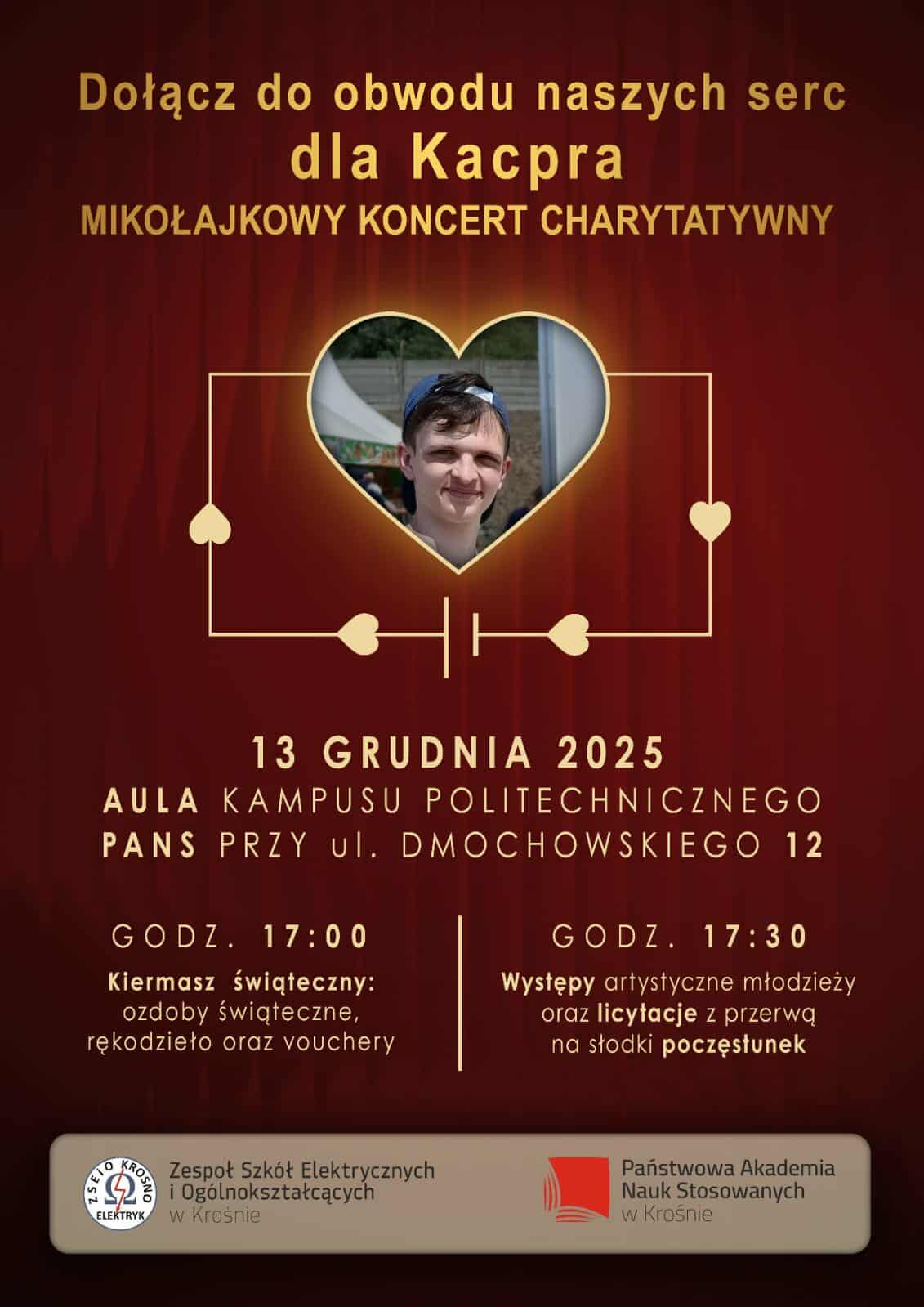 Koncert charytatywny dla Kacpra. Zbiórka na leczenie i rehabilitację - Polskie Radio Rzeszów
