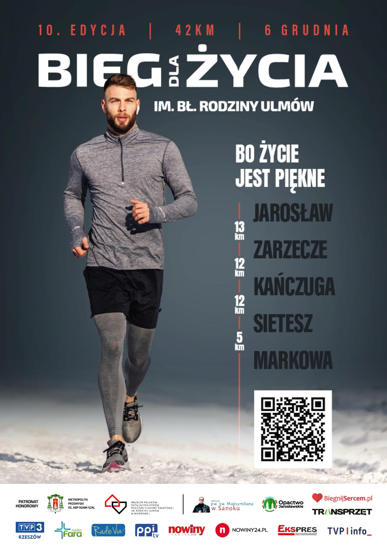 X Bieg dla Życia imienia błogosławionej Rodziny Ulmów 2 - Polskie Radio Rzeszów X Bieg dla Życia imienia błogosławionej Rodziny Ulmów - Polskie Radio Rzeszów