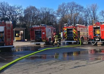 Pożar w zakładzie produkcyjnym w Czudcu
