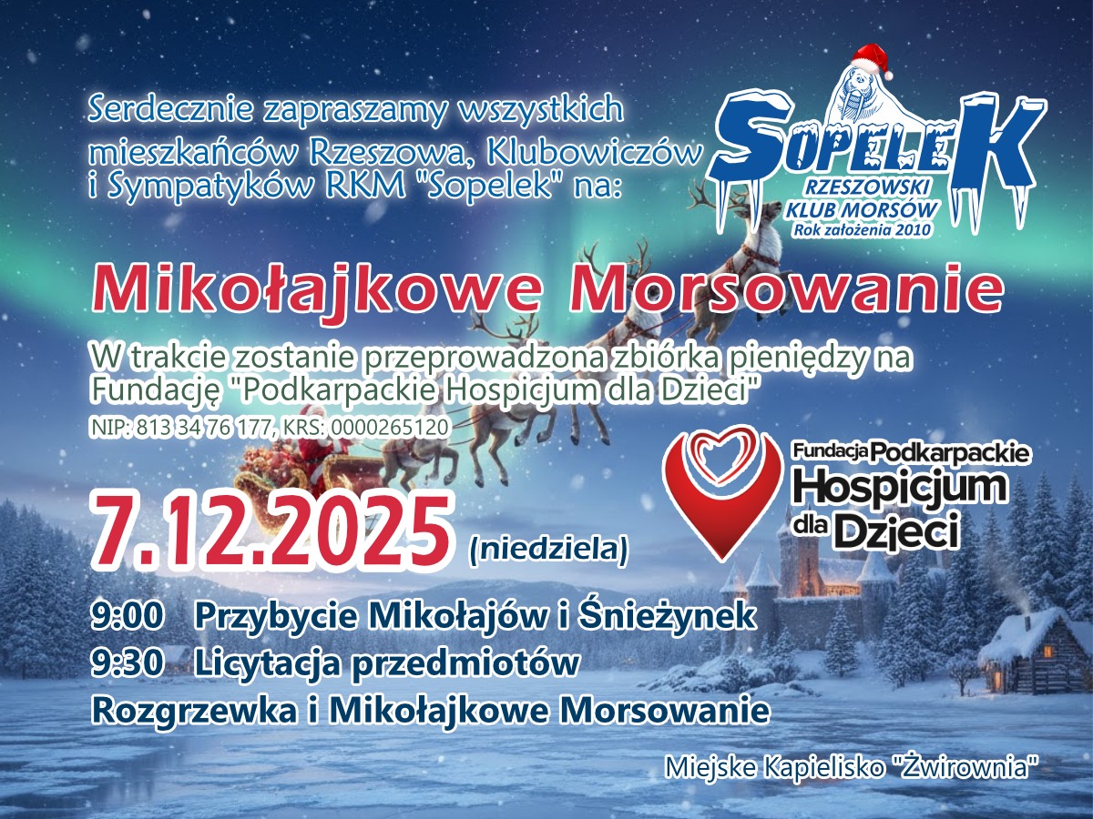 Mikołajkowe morsowanie dla hospicjum w Rzeszowie 2 - Polskie Radio Rzeszów Mikołajkowe morsowanie dla hospicjum w Rzeszowie - Polskie Radio Rzeszów