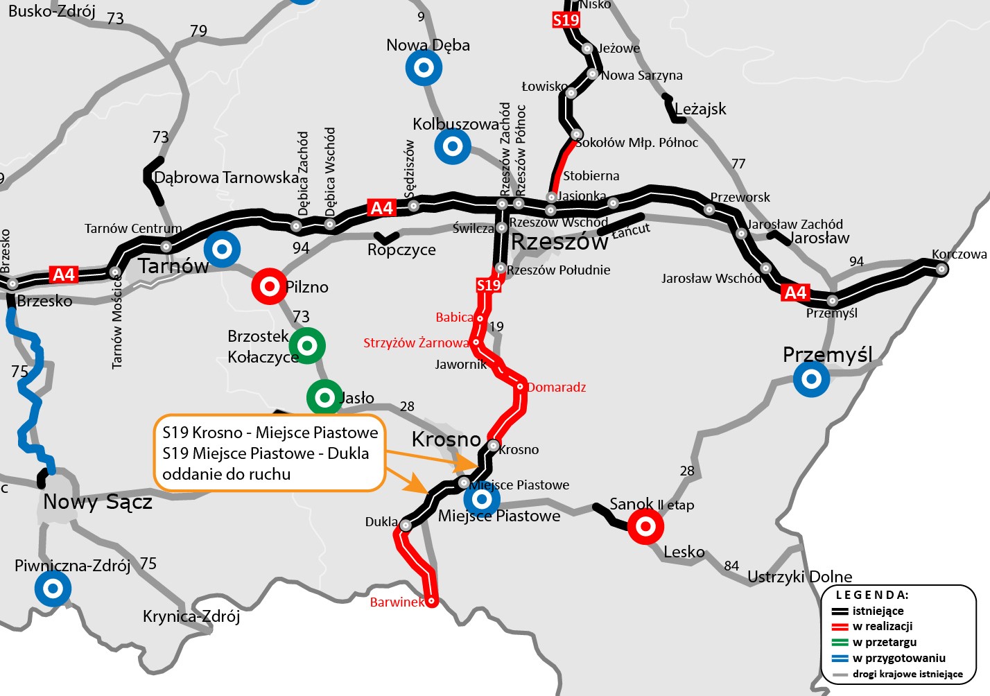 Kierowcy mogą już jeździć dwoma odcinkami S19 na trasie Krosno, Miejsce Piastowe, Dukla - Polskie Radio Rzeszów