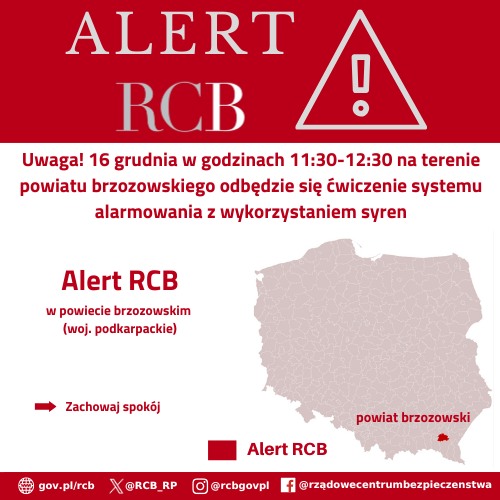 Ćwiczenia systemu alarmowego w powiecie brzozowskim - Polskie Radio Rzeszów