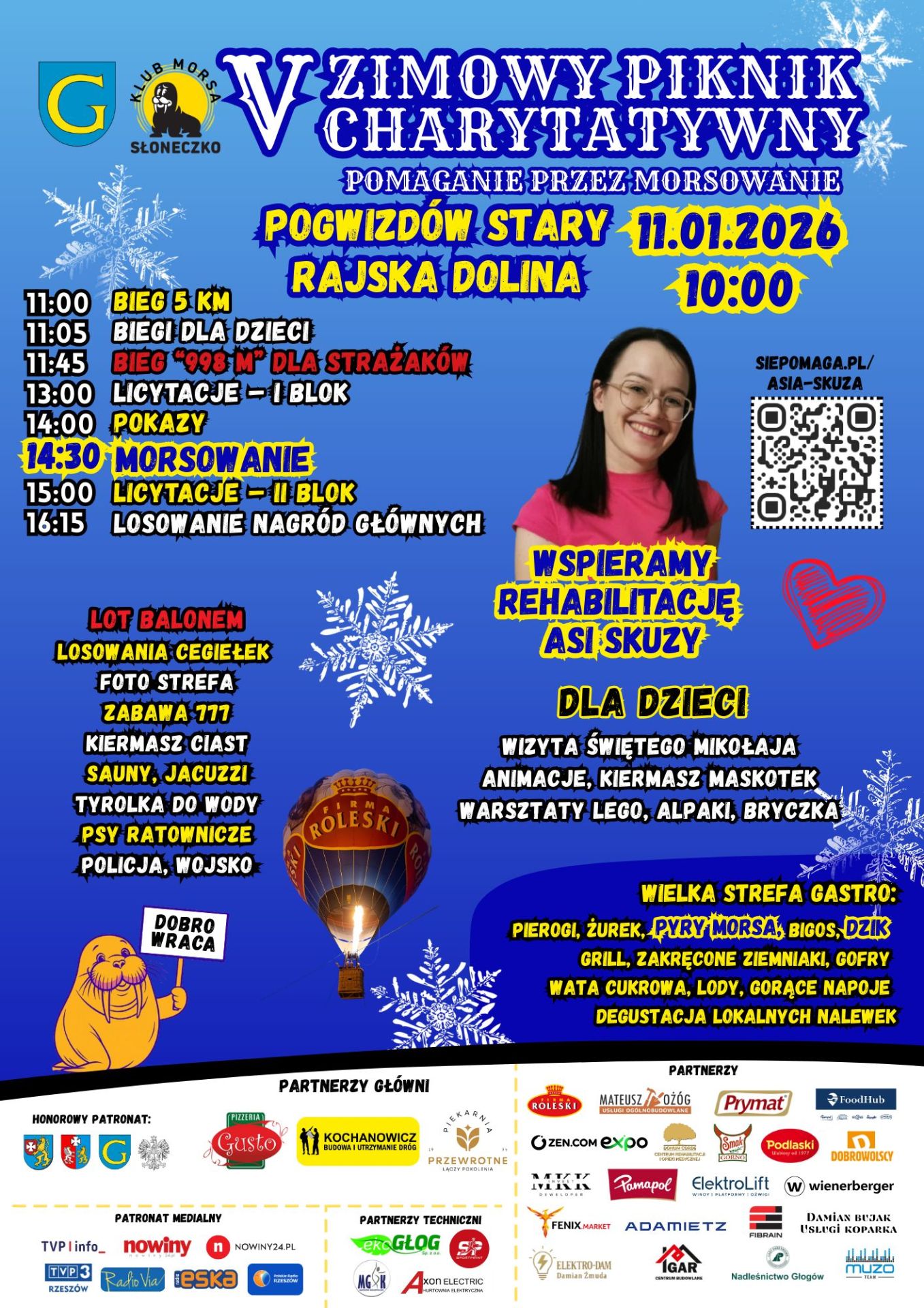 V Zimowy Piknik Charytatywny „Pomaganie przez Morsowanie” dla Asi - Polskie Radio Rzeszów