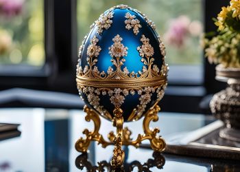 Złodziej połknął jajo jubilerskie wyłożone diamentami i szafirami. Policja odzyskała klejnot