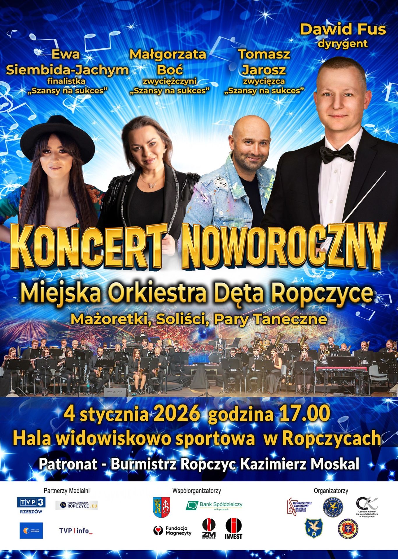 Koncert noworoczny w Ropczycach. Tradycja, która trwa od 2012 roku - Polskie Radio Rzeszów