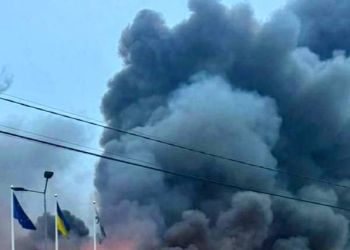 Rosyjski dron spadł na&nbsp;plac zabaw we&nbsp;Lwowie