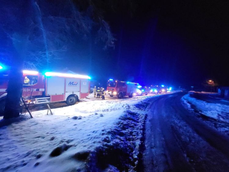 Wybuch pieca w&nbsp;Gliniku Dolnym, poparzony 47-latek