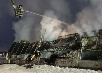 Pożar w&nbsp;Zagórzu. Hala produkcyjna całkowicie objęta ogniem [AKTUALIZACJA, ZDJĘCIA]