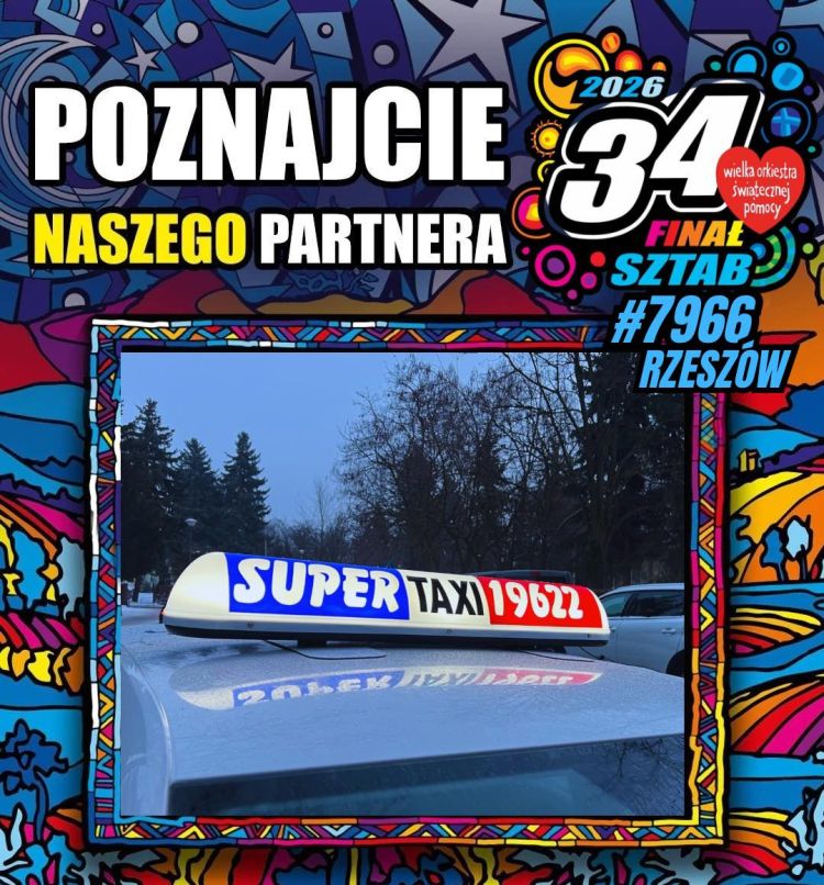 Rzeszowskie Super Taxi wspiera Wielką Orkiestrę Świątecznej Pomocy