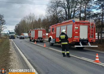 Zderzenie ciężarówki z&nbsp;samochodem osobowym w&nbsp;Stalach