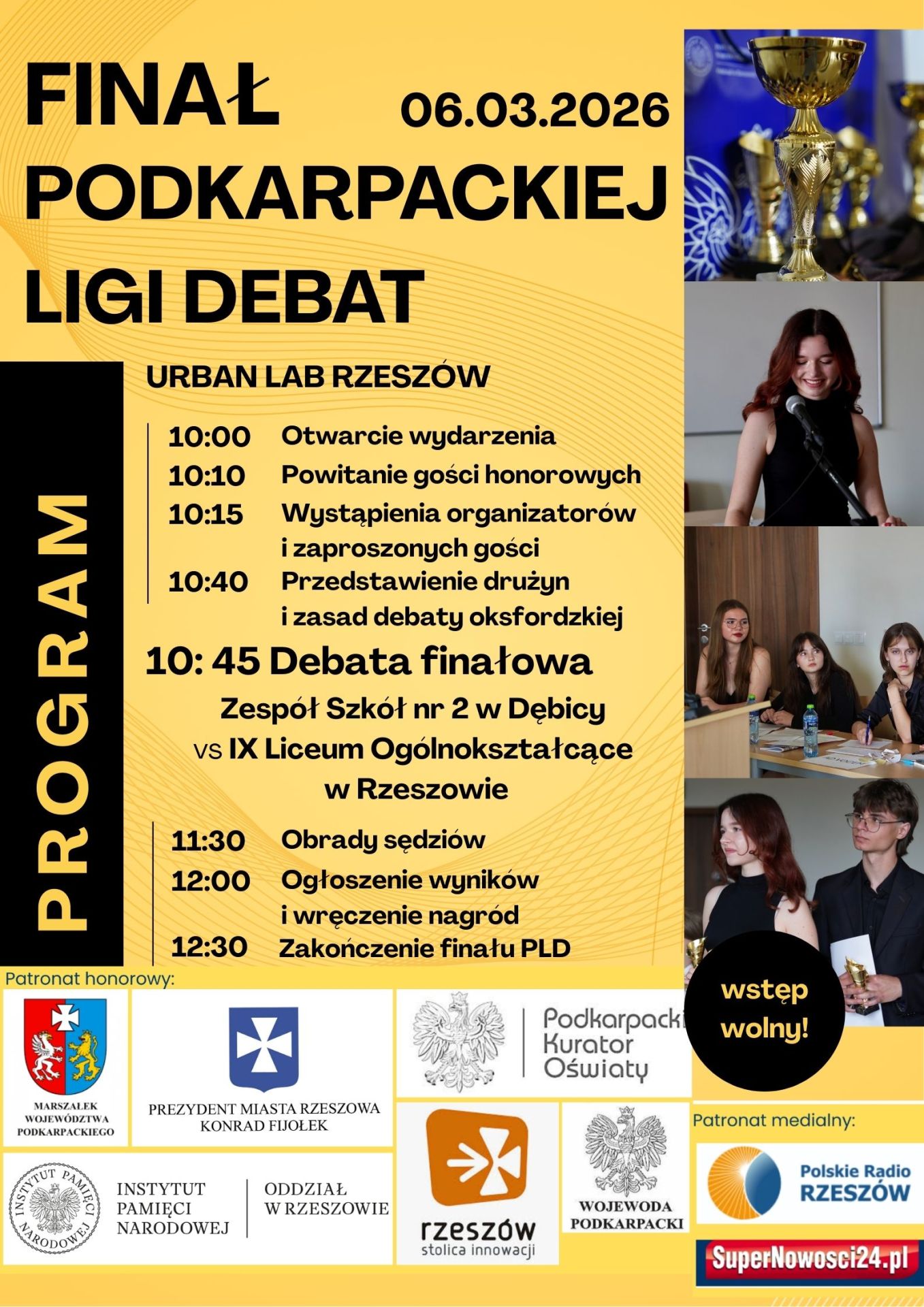 Finał Podkarpackiej Ligi Debat - Polskie Radio Rzeszów