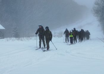 W&nbsp;Bieszczadach trwa skiturowe szkolenie Bieszczadzkiego Oddziału Straży Granicznej