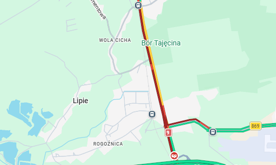Uwaga kierowcy! Utrudnienia na&nbsp;krajowej 9-tce przy węźle Rzeszów-Północ
