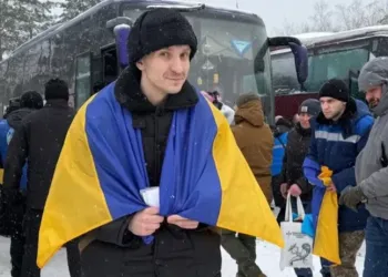 Skazany w&nbsp;Rosji na&nbsp;dożywocie obrońca Mariupola wrócił do&nbsp;Ukrainy