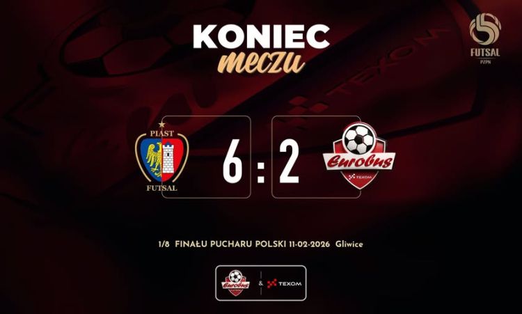 Eurobus Przemyśl odpada z&nbsp;Pucharu Polski po&nbsp;przegranej z&nbsp;Piastem Gliwice