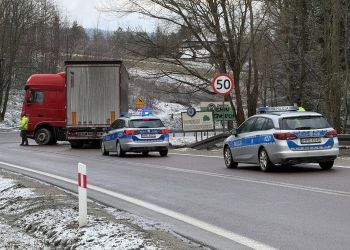 Paraliż na&nbsp;DK19 w&nbsp;kierunku Rzeszowa. Ciężarówka zablokowała drogę