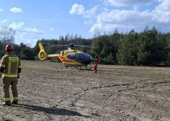 15-letni motocyklista przetransportowany śmigłowcem do szpitala 3 - Polskie Radio Rzeszów 15-letni motocyklista przetransportowany śmigłowcem do szpitala