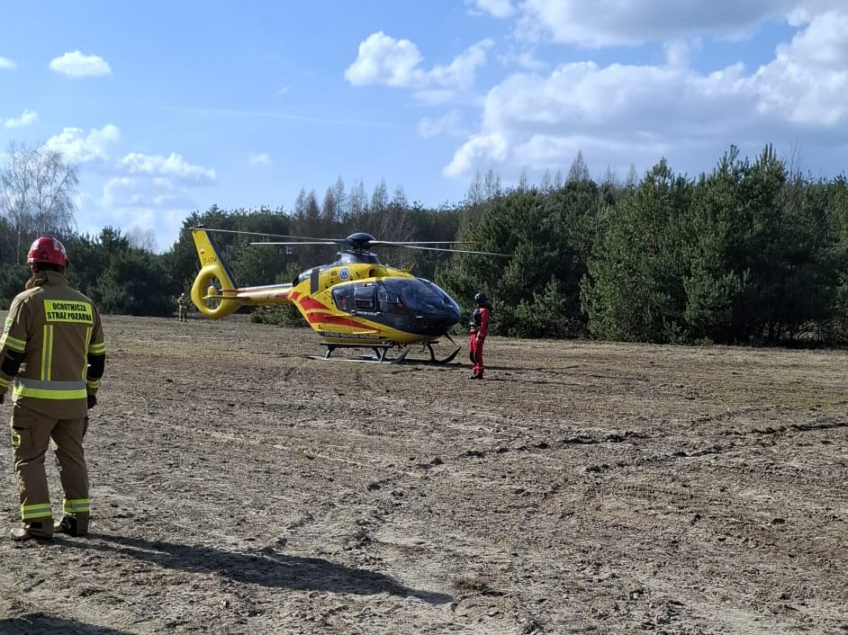 15-letni motocyklista przetransportowany śmigłowcem do szpitala - Polskie Radio Rzeszów