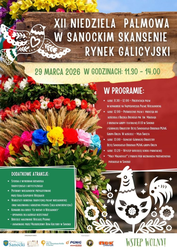 XII Niedziela Palmowa w sanockim skansenie 1 - Polskie Radio Rzeszów XII Niedziela Palmowa w sanockim skansenie