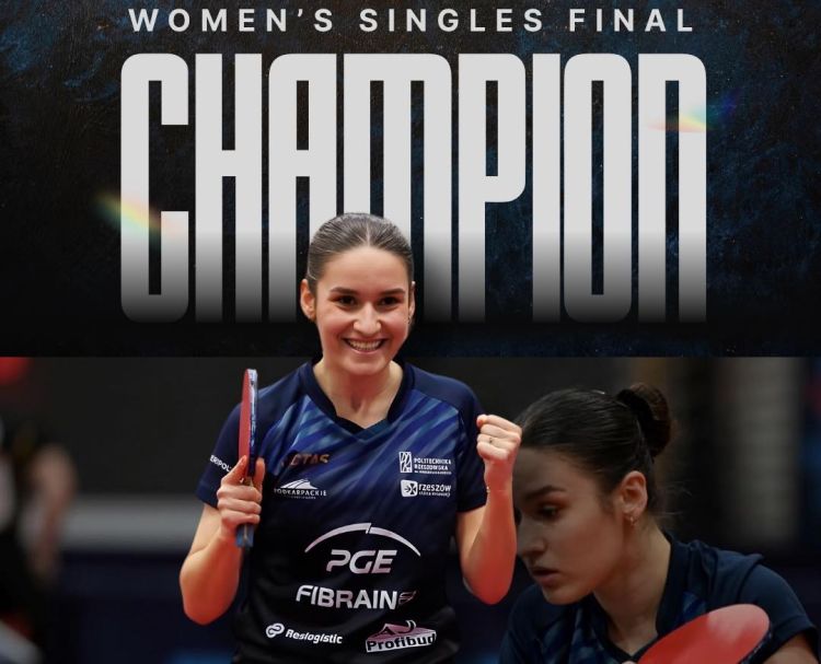 Zuzanna Wielgos mistrzynią Polski. Podwójny sukces tenisistek stołowych z Rzeszowa 1 - Polskie Radio Rzeszów Zuzanna Wielgos mistrzynią Polski. Podwójny sukces tenisistek stołowych z Rzeszowa