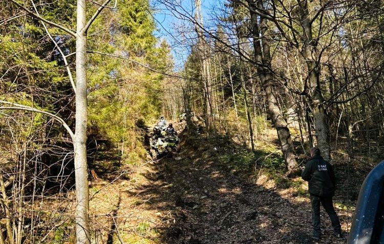 Nielegalne rajdy quadów w&nbsp;Bieszczadach i&nbsp;porzucony pies w&nbsp;lesie. Interweniowała Straż Leśna