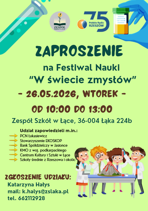 Festiwal Nauki „W świecie zmysłów” 42 - Polskie Radio Rzeszów Festiwal Nauki „W świecie zmysłów” - Polskie Radio Rzeszów