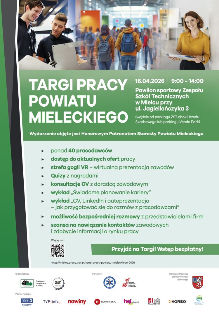 Targi Pracy Powiatu Mieleckiego 2026 1 - Polskie Radio Rzeszów Targi Pracy Powiatu Mieleckiego 2026