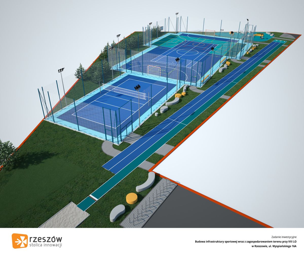 W marcu ruszy budowa nowoczesnych terenów sportowych przy VIII LO w Rzeszowie - Polskie Radio Rzeszów