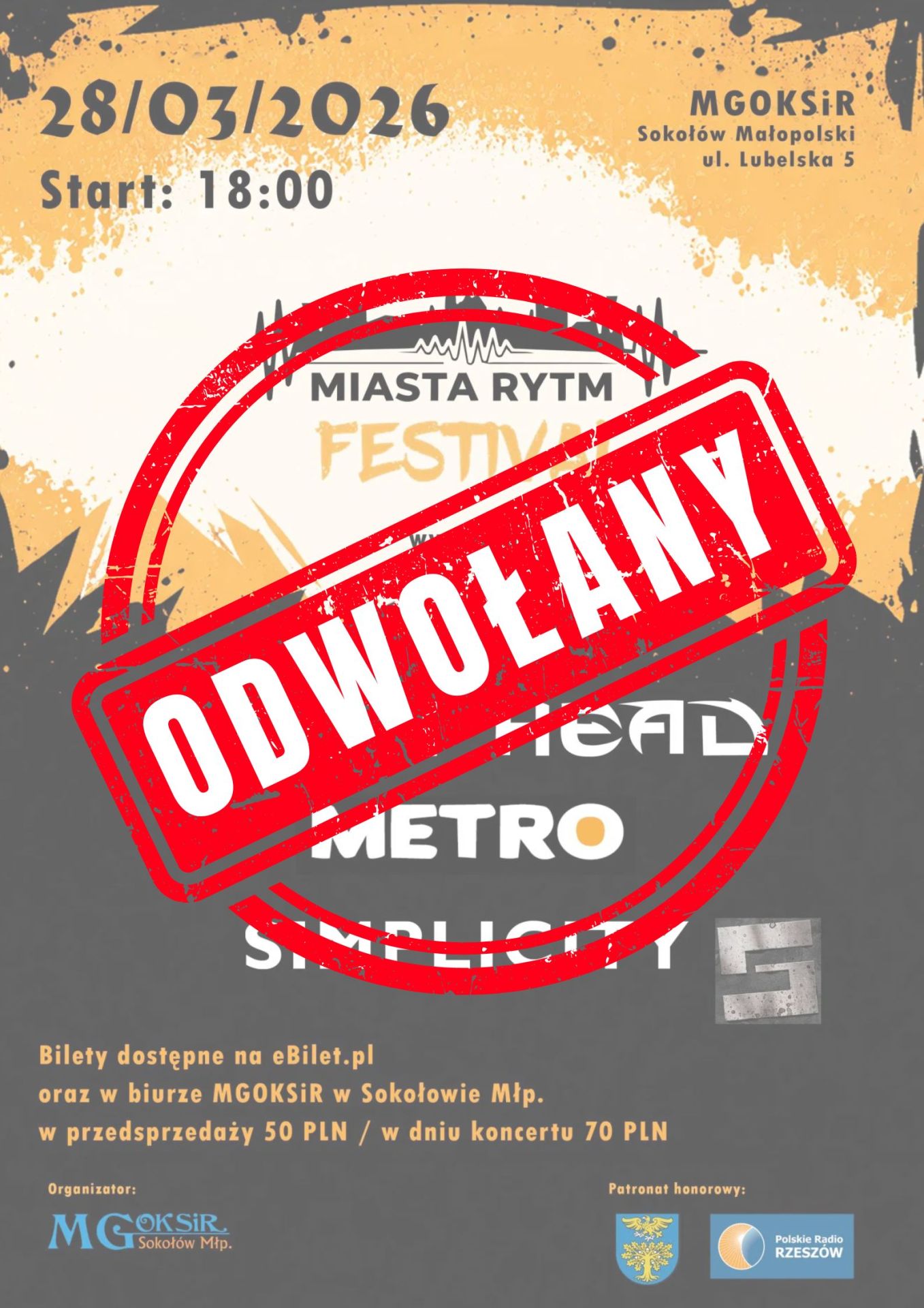 Miasta Rytm - wydarzenie ODWOŁANE! - Polskie Radio Rzeszów