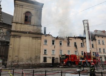 Atak drona na&nbsp;historyczne centrum Lwowa. Mamy komentarz Andrija Sadowego