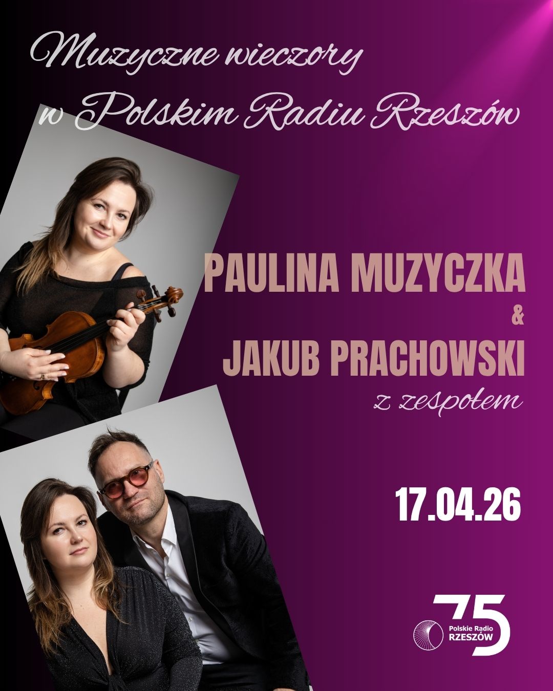 Koncert Pauliny Muzyczki i Jakuba Prachowskiego - Polskie Radio Rzeszów