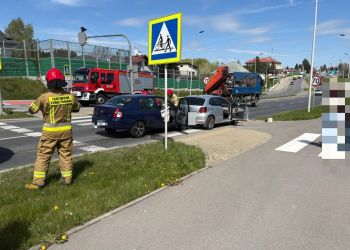 Poniedziałek na&nbsp;drogach Podkarpacia. Do&nbsp;szpitala trafił senior po&nbsp;zdarzeniu w&nbsp;Rzeszowie
