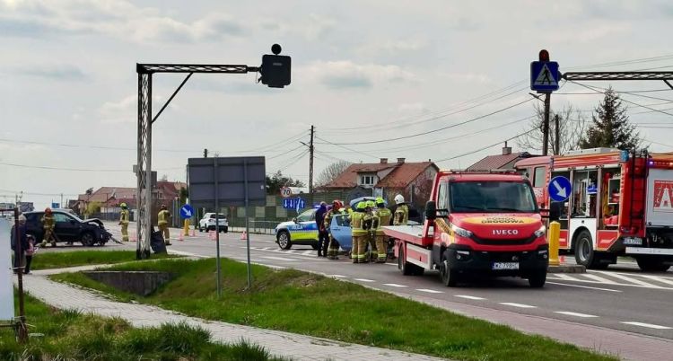 Kolizja w&nbsp;Kraczkowej. Utrudnienia na&nbsp;drodze krajowej