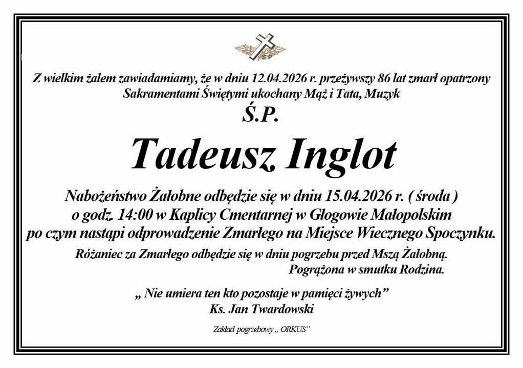 Zmarł Tadeusz Inglot – wybitny muzyk i pedagog z Rzeszowa 2 - Polskie Radio Rzeszów Zmarł Tadeusz Inglot – wybitny muzyk i pedagog z Rzeszowa - Polskie Radio Rzeszów