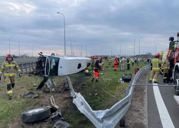 Wypadek na&nbsp;A4 pod&nbsp;Łańcutem. Zablokowany wjazd na&nbsp;MOP Budy Łańcuckie