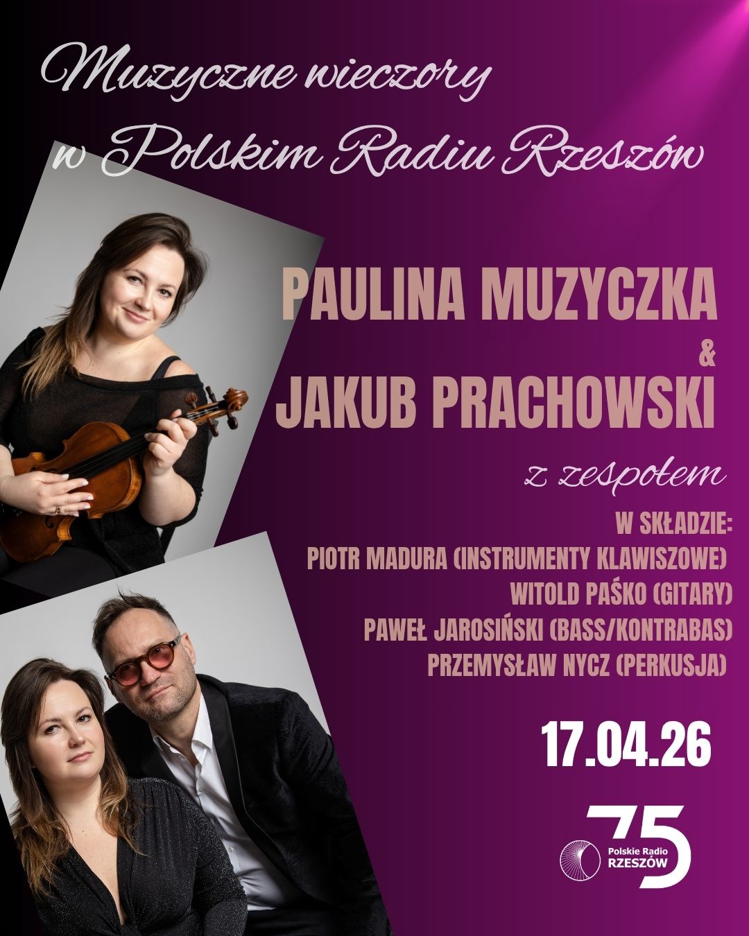 Koncert Pauliny Muzyczki i Jakuba Prachowskiego - Polskie Radio Rzeszów
