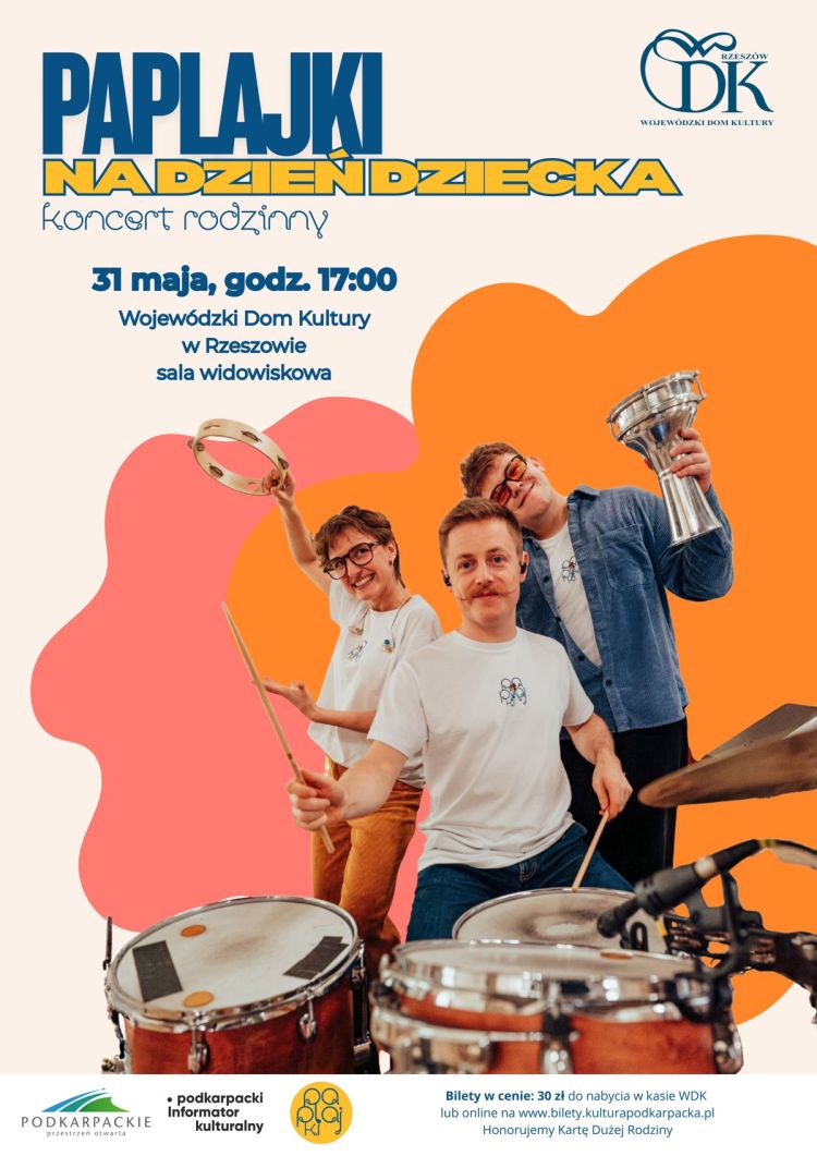 Paplajki na&nbsp;Dzień Dziecka w&nbsp;Rzeszowie – muzyczna przygoda dla całej rodziny