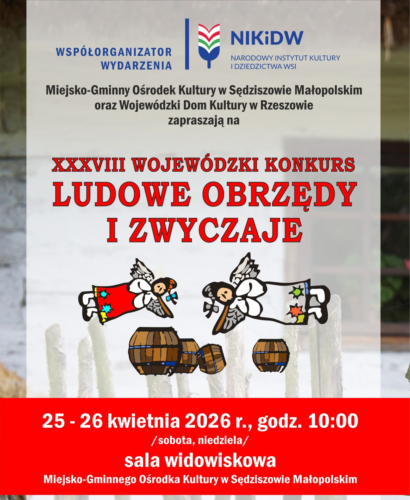 Zgłoszenia do 38. Wojewódzkiego Konkursu „Ludowe Obrzędy i Zwyczaje” tylko do 10 kwietnia - Polskie Radio Rzeszów