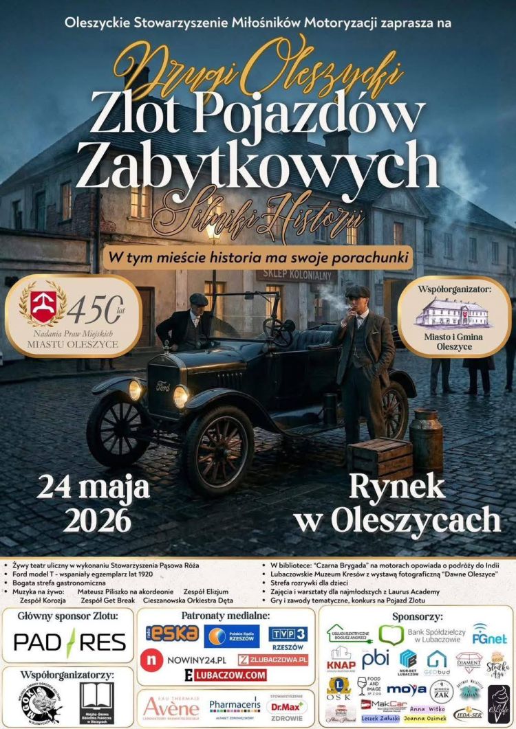 Plenerowe muzeum motoryzacji: Drugi Oleszycki Zlot Pojazdów Zabytkowych