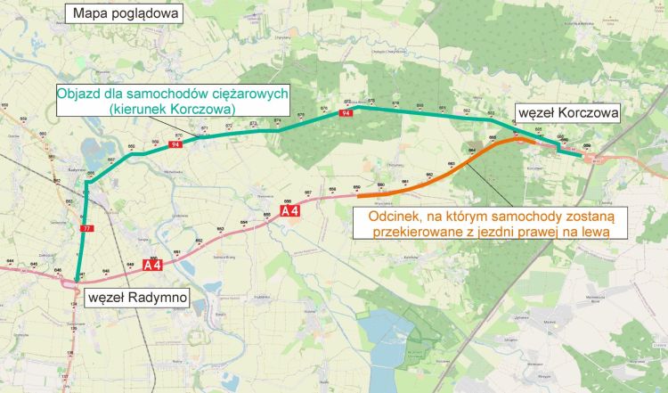 Remont A4 między Przemyślem a Korczową. Utrudnienia w stronę granicy 1 - Polskie Radio Rzeszów Remont A4 między Przemyślem a Korczową. Utrudnienia w stronę granicy