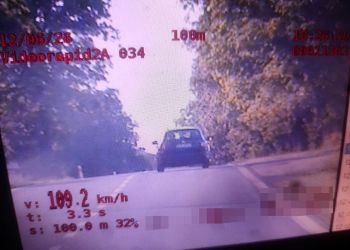 Pijany kierowca pędził przez&nbsp;Łężyny. Jechał 109 km/h w&nbsp;terenie zabudowanym