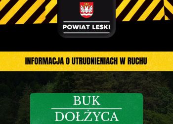 Całkowite zamknięcie drogi Bukowiec–Dołżyca. Kierowcy muszą liczyć się z&nbsp;utrudnieniami