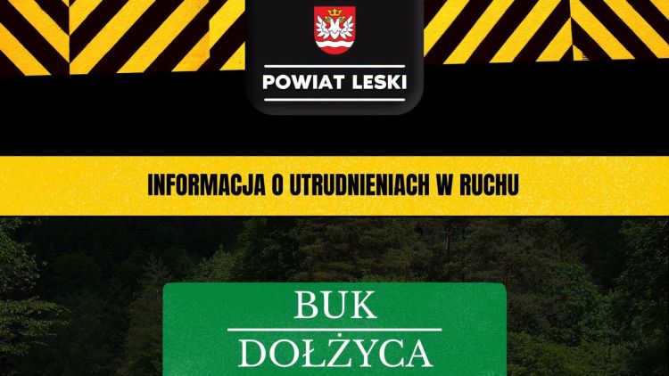Całkowite zamknięcie drogi Bukowiec–Dołżyca. Kierowcy muszą liczyć się z utrudnieniami 1 - Polskie Radio Rzeszów Całkowite zamknięcie drogi Bukowiec–Dołżyca. Kierowcy muszą liczyć się z utrudnieniami