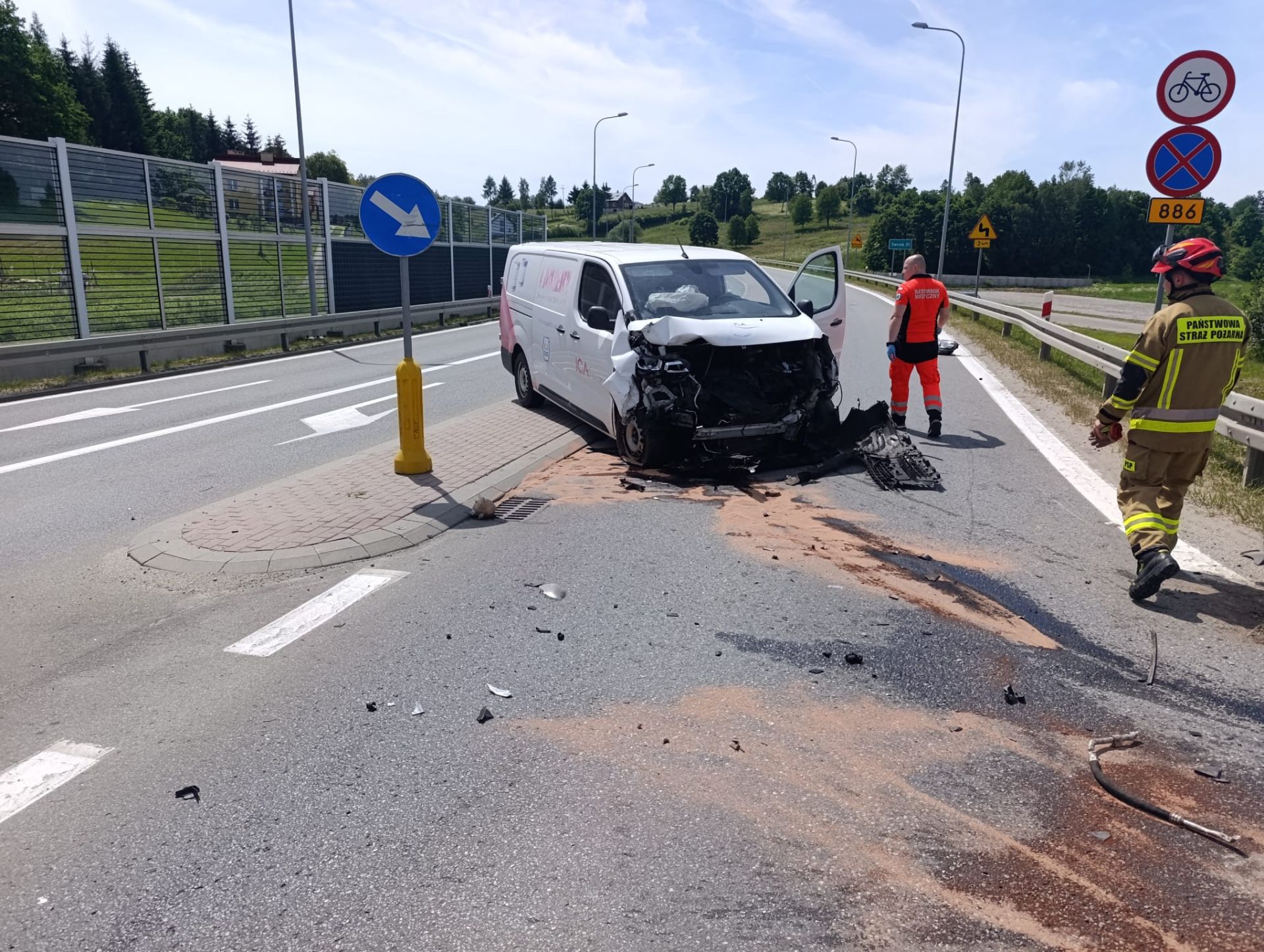 Wypadek w Brzozowie. Utrudnienia na obwodnicy [AKTUALIZACJA] - Polskie Radio Rzeszów