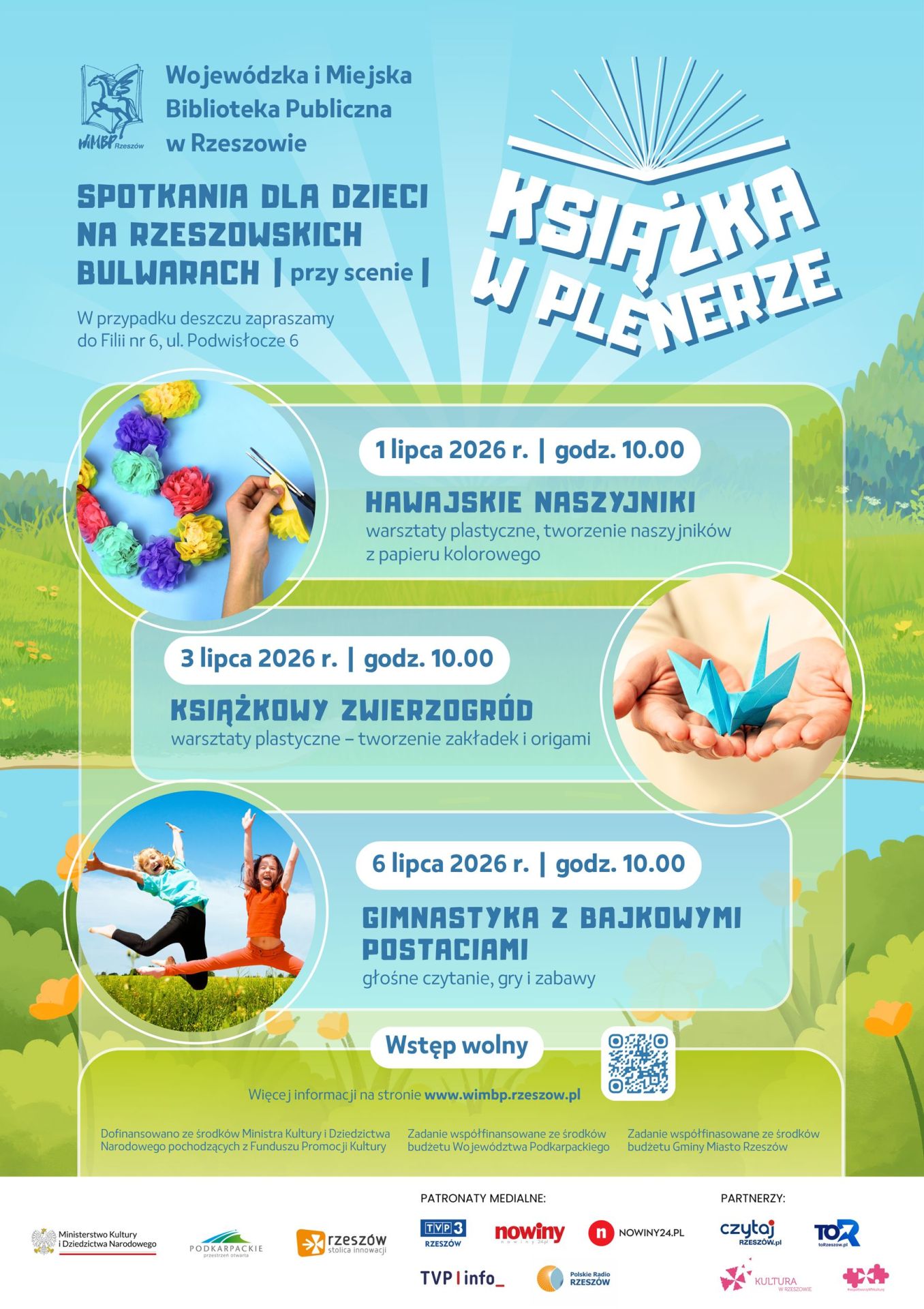 Książka w plenerze - cykl wydarzeń dla dzieci - Polskie Radio Rzeszów